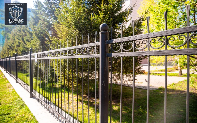 Metal Fence - Montgomery Bulwark Fencing Pros